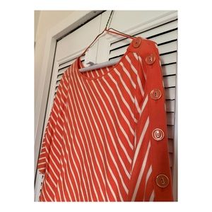 Stylish Orange Striped Blouse